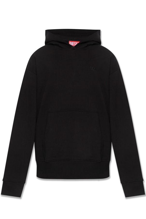 Black 'S-MACS-HOOD-MEGOVAL-D' hoodie Diesel - Vitkac AS